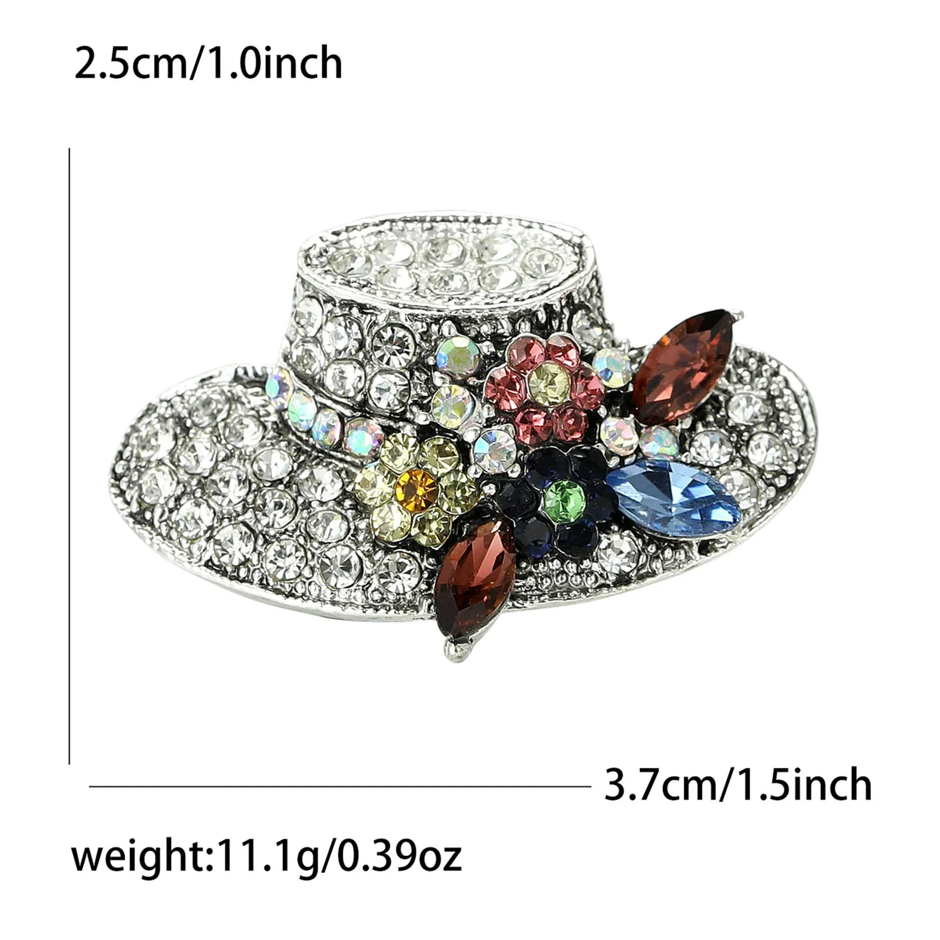 Hot Selling Hat Design Brooch Straw Hat Beach Hat Pin Men & Women Daily Travel Party Wear Gifts for Friends