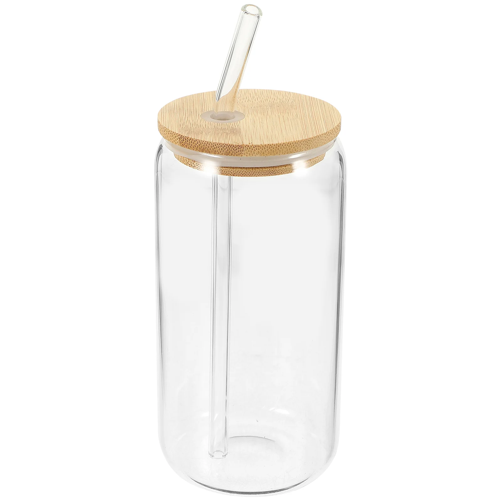 

Bamboo Lid Drink Cup Glass Coffee Tumbler with and Straw Cups Lids Straws Bulk Drinking Glasses Clear Mug Iced Mugs