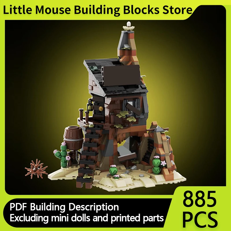 

City Street View Model MOC Building Bricks Pirate House Shelter Modular Technology Gifts Holiday Assemble Children Toys Suit