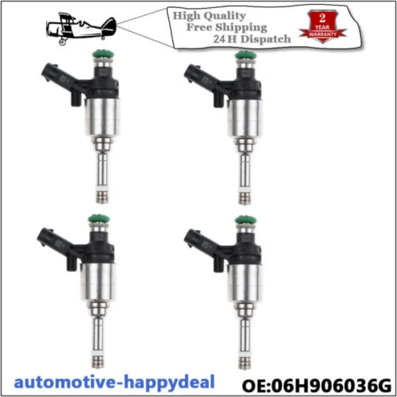 

4X FUEL INJECTORS FOR VW AUDI SKODA SEAT 2.0 TSI TFSI 06H906036G 0261500076