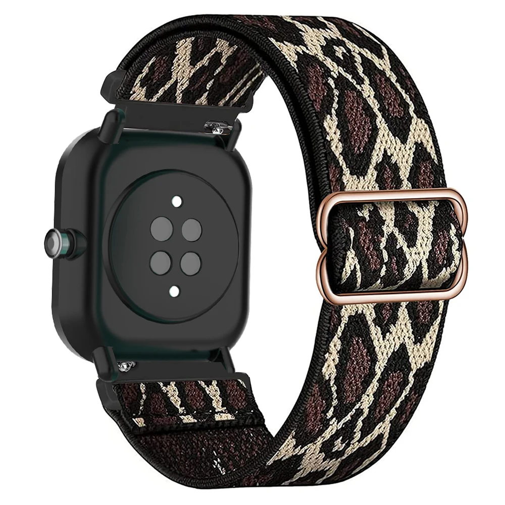 20 22mm Elastic Nylon Band For Huami Amazfit GTS 4 3 2 2E Mini Bip S U Lite Sports Watch Bracelet Strap Loop For GTR 42 47mm 3