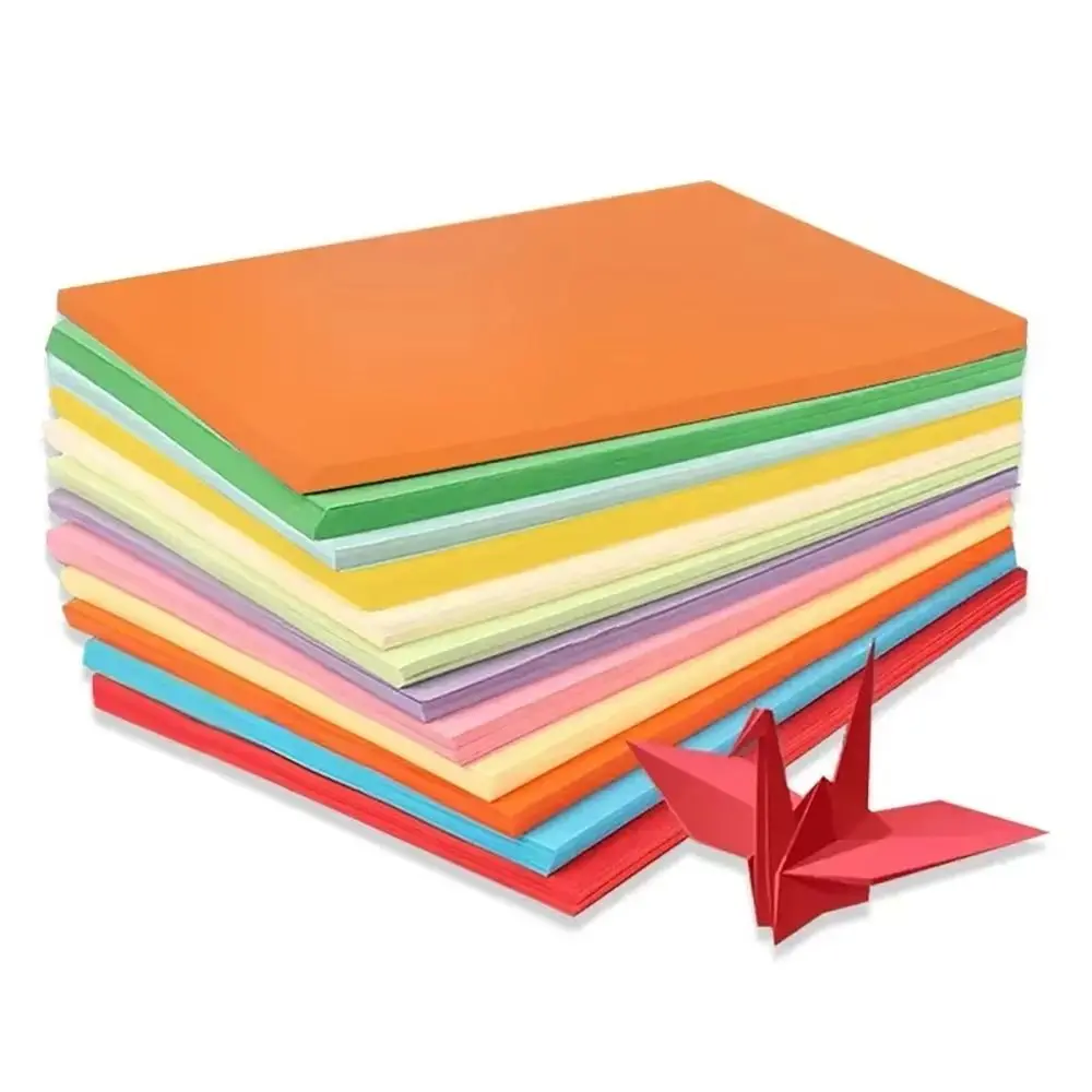 

100 шт. Новая двусторонняя квадратная бумага для оригами, 20 цветов, разноцветная складная бумага, однотонная, для рукоделия, скрапбукинга, декора