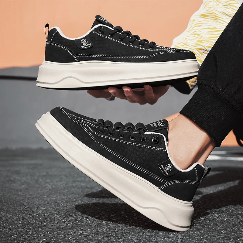 

Мужская обувь, весна-осень 2023, новая дышащая, водонепроницаемая, противоскользящая обувь для шеф-повара, мужская модная универсальная черная спортивная обувь