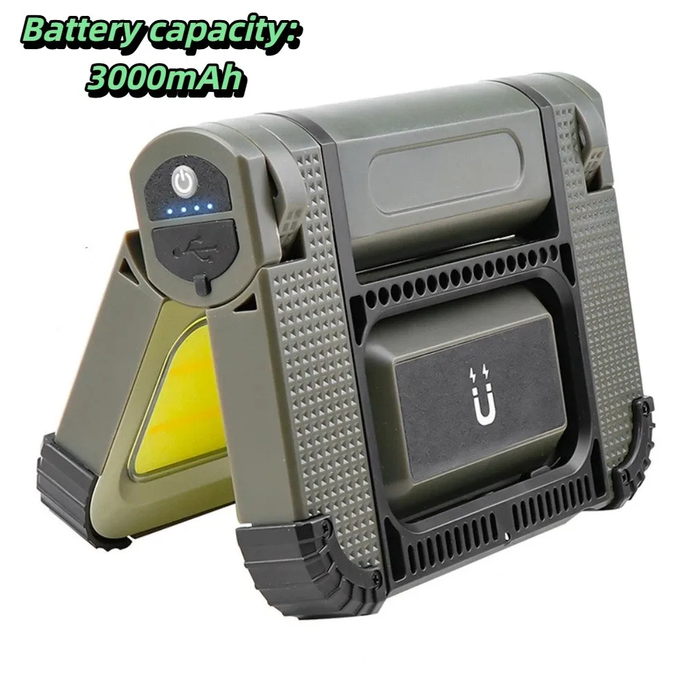 

Magnetic Design Portable Camping Light Hanging Design LED Illumination Foldable Work Light Adjustable Brightness