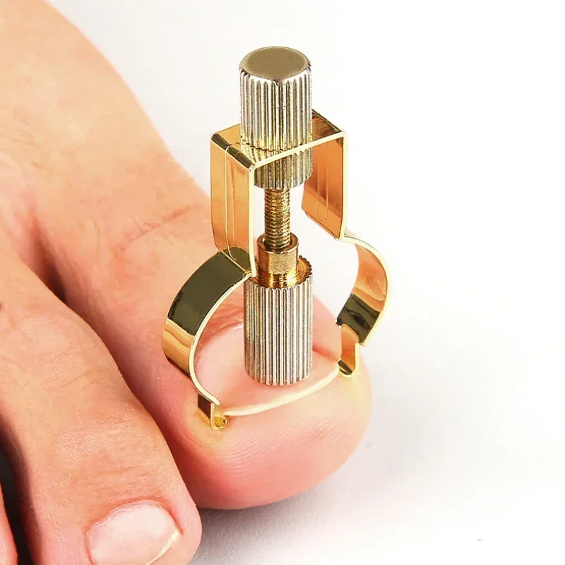 Corrector de uñas encarnadas, levantador de uñas encarnadas, herramienta para uñas encarnadas, abrazadera para el dedo del pie, herramienta de cuidado de los pies de acero inoxidable para Paroniquia