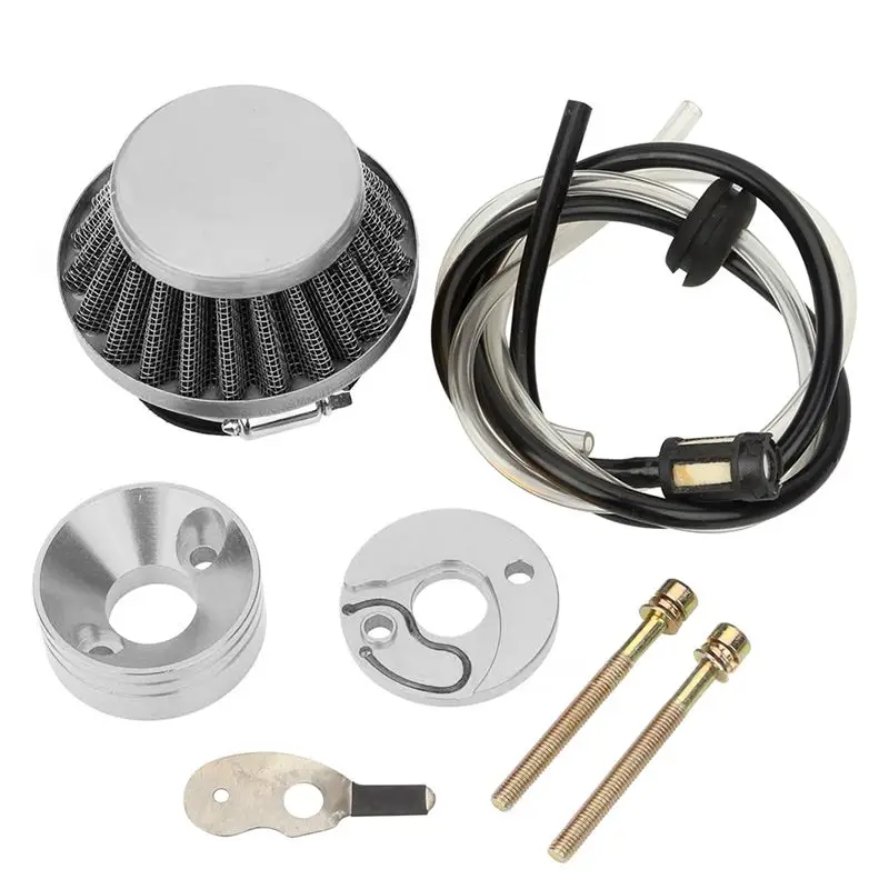 

Комплект для тюнинга AA92: Воздушный фильтр 42 мм, впускной и масляный патрубки для супер-минибайков 47-49 куб. см, мини-кроссовых мотоциклов, квадроциклов, силиконовый воздушный фильтр