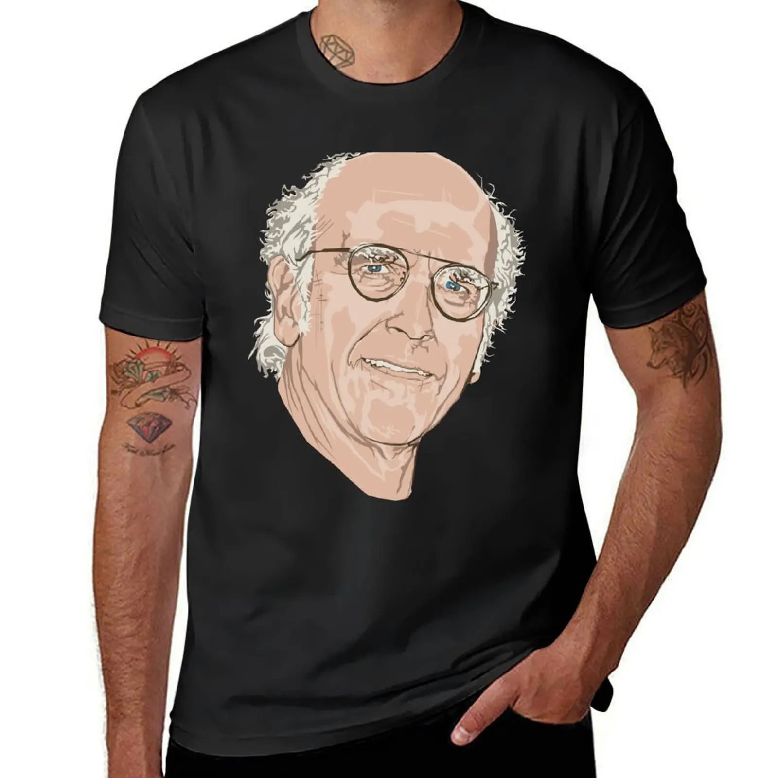 Larry David T-Shirt customs kawaii clothes Blouse aesthetic clothes mens t shirts