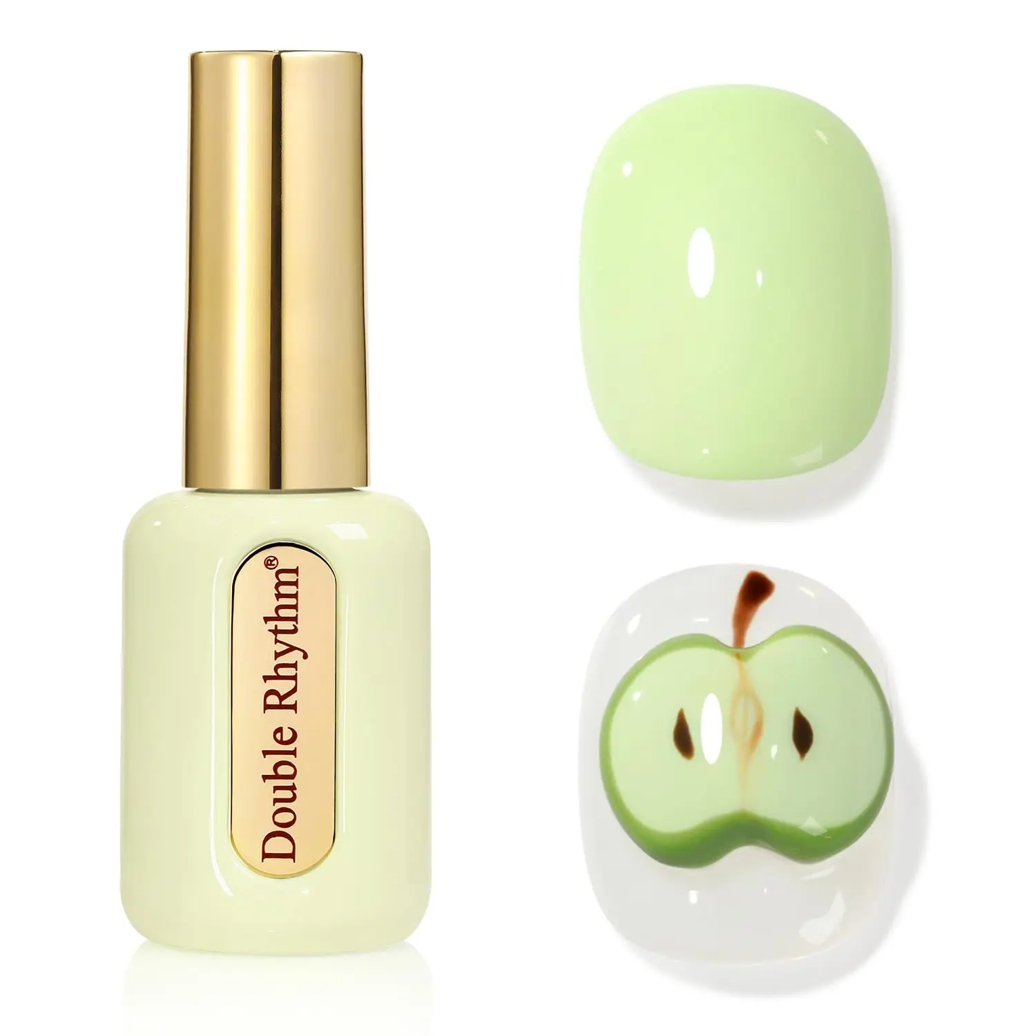 

0.50 OZ Gel Polish Hema Free Golden Translucent Jelly UV Art DIY (Pastel Green C1391)