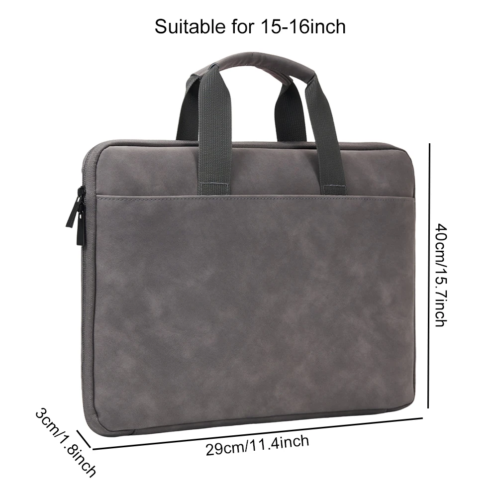 حافظة واقية مقاس 13-14/15-16 بوصة مع مقبض حقيبة حمل الكمبيوتر مع جيب ملحق غطاء كمبيوتر محمول واقي مقاوم للصدمات