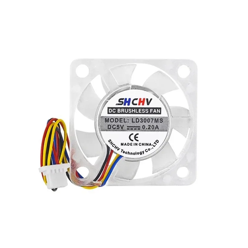 مروحة تبريد Raspberry Pi 5 5V 3007 مروحة PWM سرعة مشعاع تبريد وحدة المعالجة المركزية القابل للتعديل