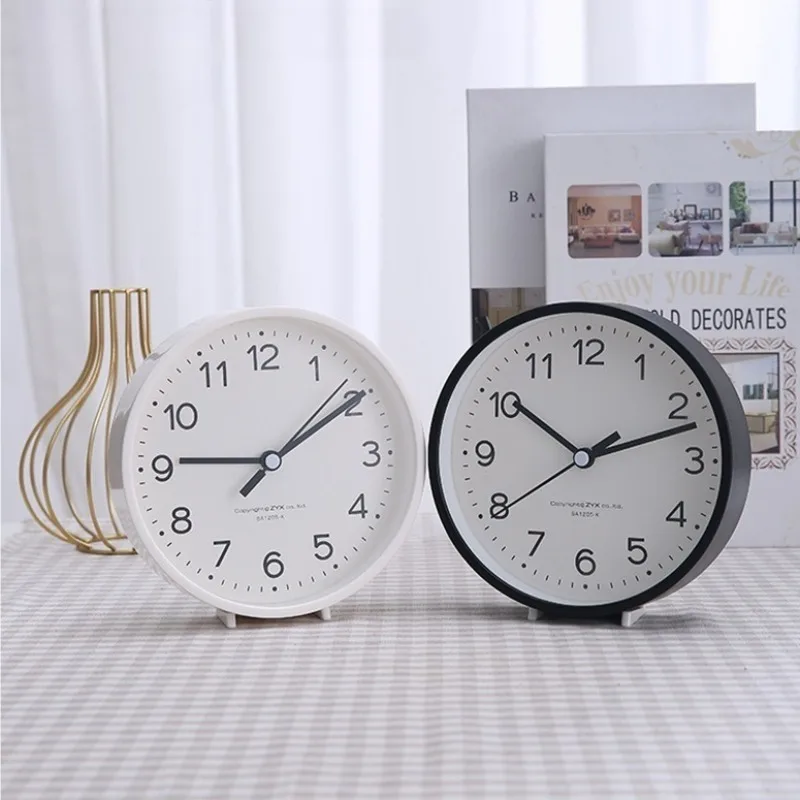 Bild 3: Nordic Bunte Kleine Wecker Einfache Moderne Quarz Wecker Schlafzimmer Stille Nacht Dekorative Tisch Uhr Wake-up Uhr