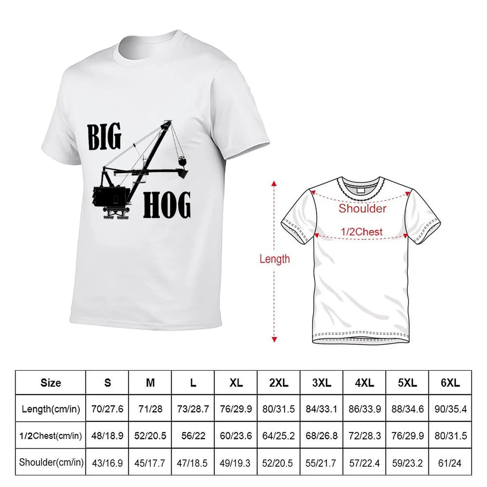 Bucyrus-Erie model 3850B Shovel, Big Hog, aka Largest shovel in the world T-Shirt mens graphic t shirts T-Shirt