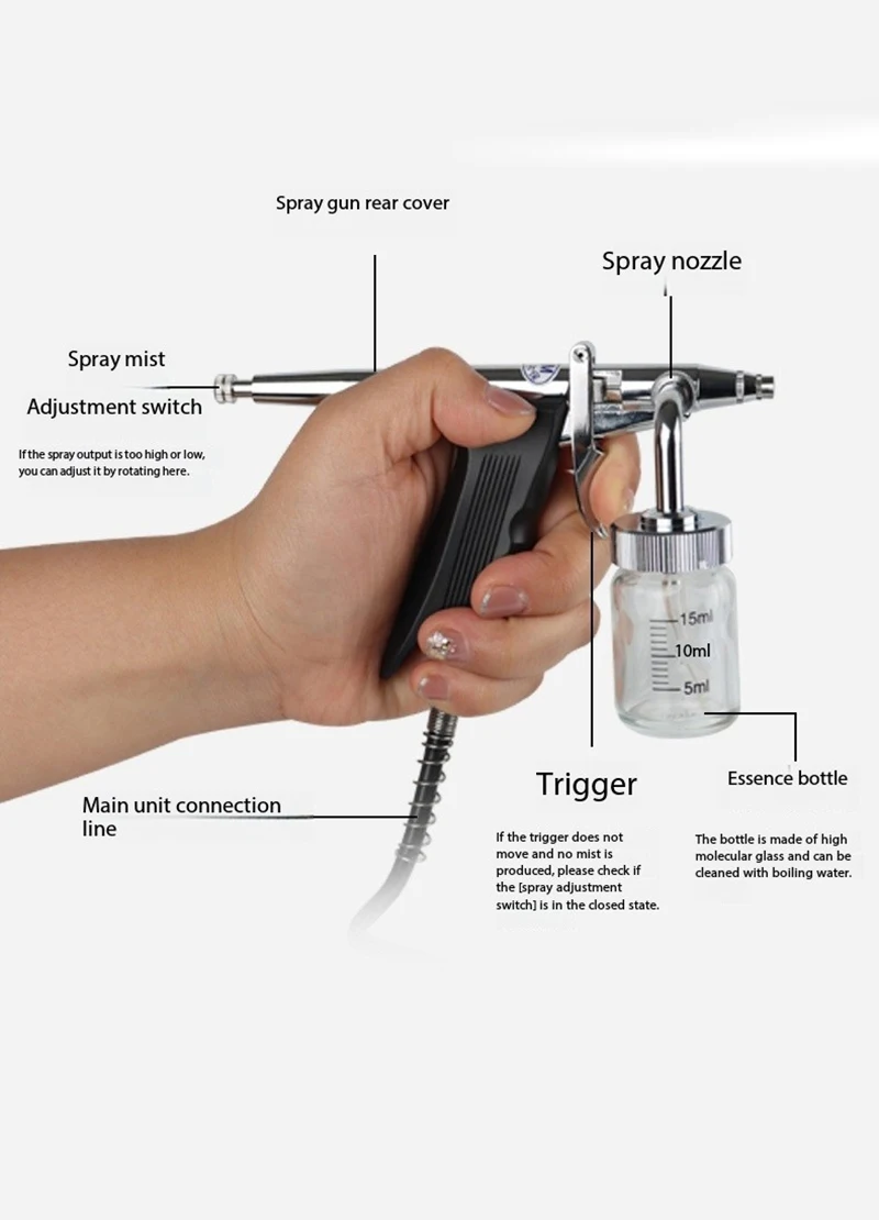 เครื่องฉีดออกซิเจนสเปรย์ฉีดน้ําแรงดันสูงเครื่องมือออกซิเจนน้ํา