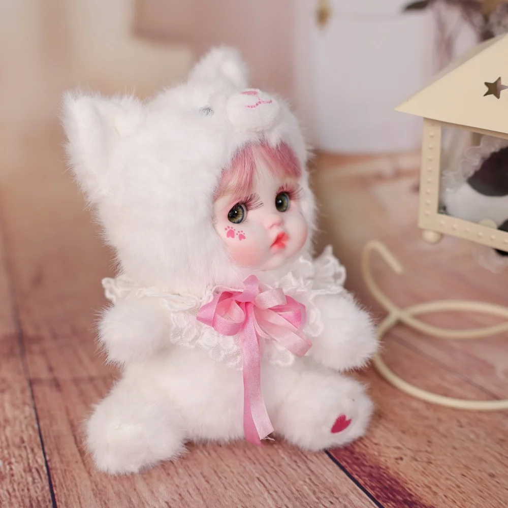 Оригинальная 8-дюймовая фарфоровая кукла Cloveray, каваи, животное, керамическое лицо, тело, плюшевая кукла, высокое качество, коллекционная художественная кукла ручной работы, подарок