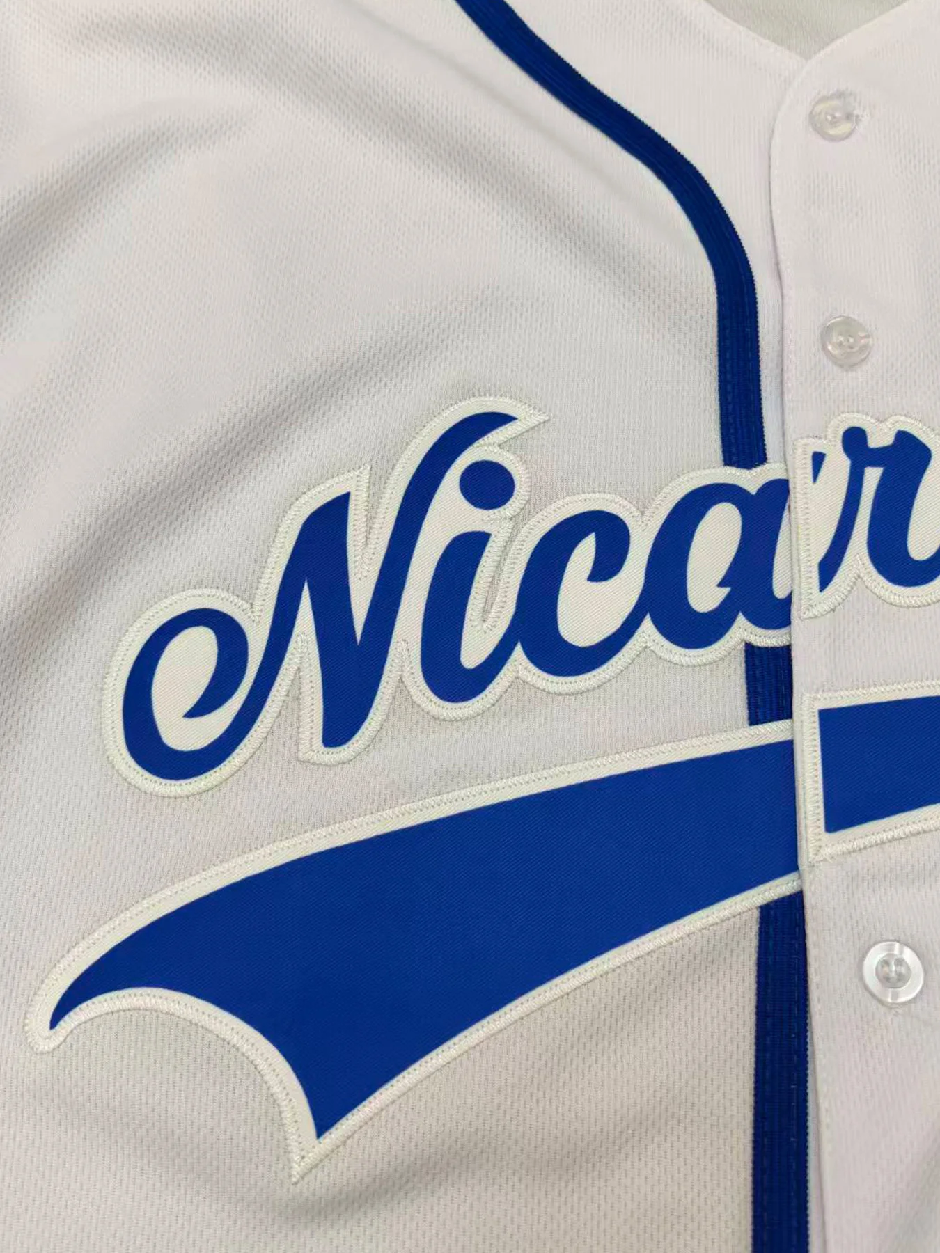 Custom Nicaragua Baseball Jersey Embroidered Personalized Name Number Men Women Sports Shirt Casual Fan Jersey view 4