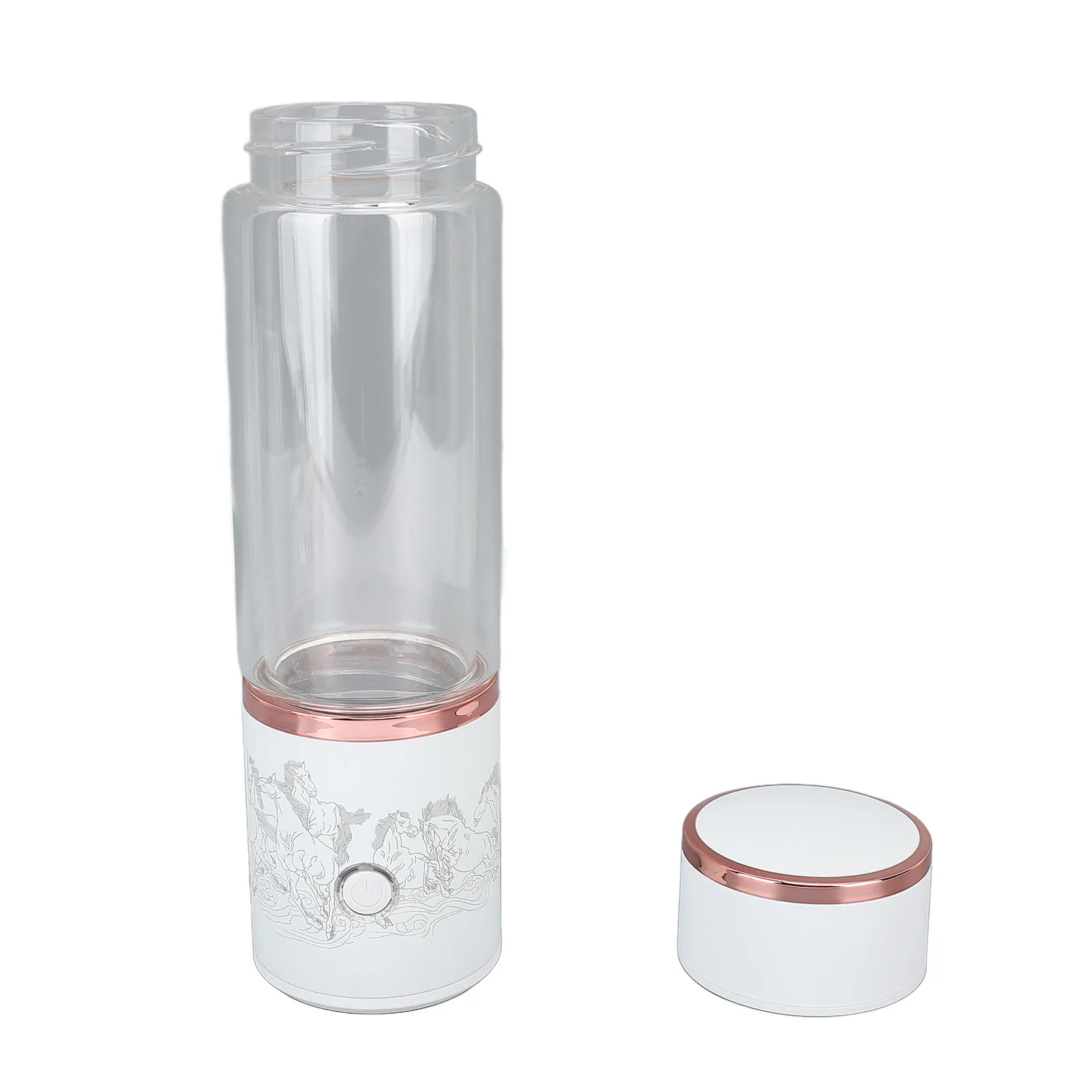 Hydrogen Water Bottle 5000ppb High Concentration Portable Hydrogen Rich Water Glass Generator Cup for Home Travel