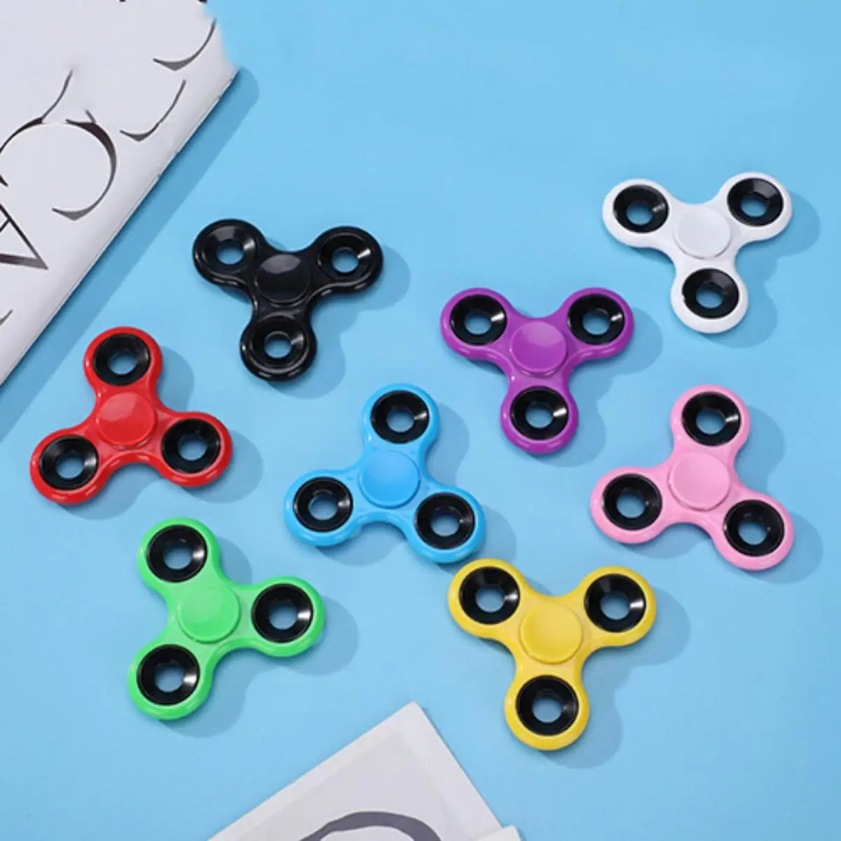 2pcs Hand Spinner Desk Focus Fingertip Gyro Toy Finger Spinner Stress Relief Autism ADHD Sensory Gift Adult Kids Funny Toys