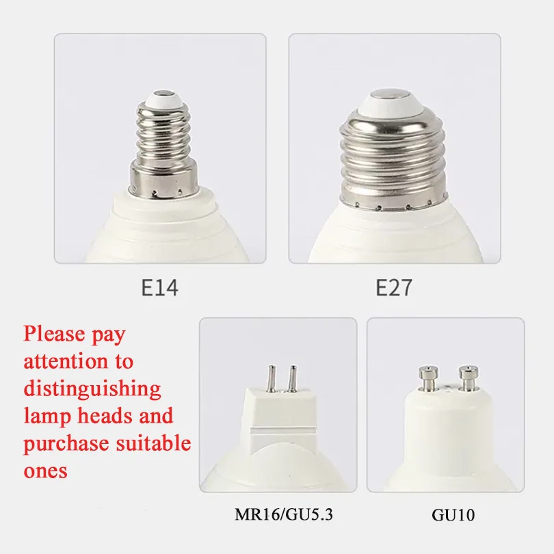 6PCS GU10 Led Bulb Light 220V MR16 Corn Lamp E27 Spot Light LED Bombilla Lampara E14 Bulb Home Lighting 3W 6W 9W 12W led bulb