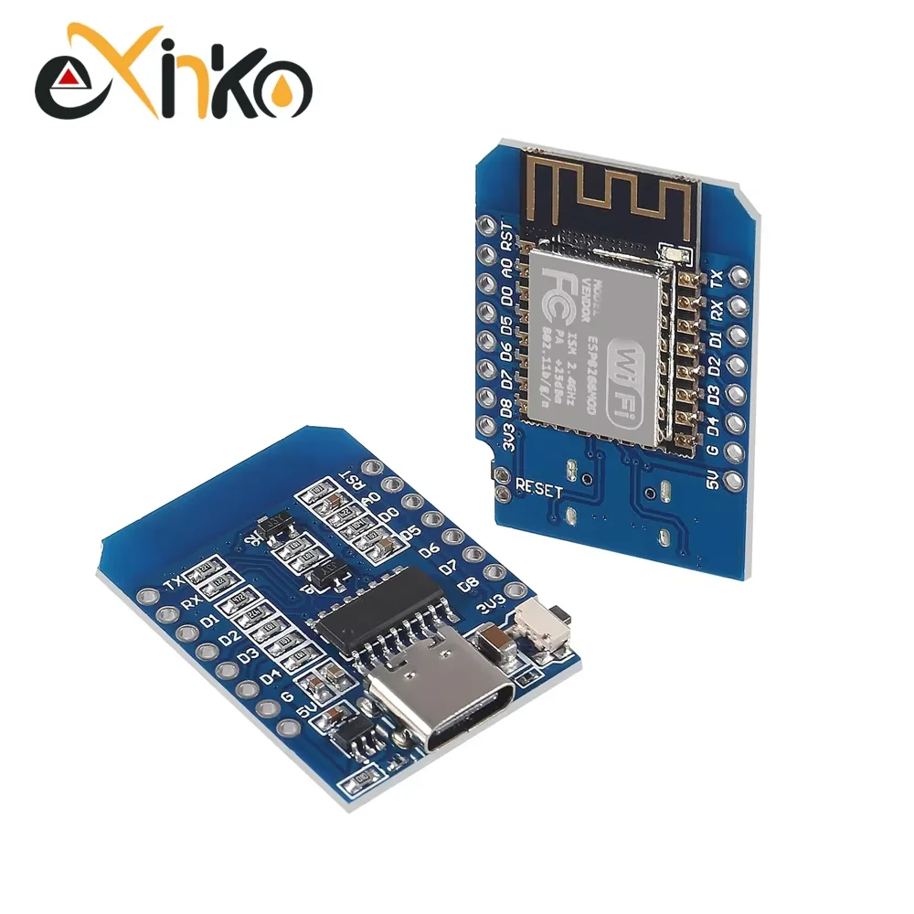 1-10PCS WeMos D1 Mini ESP8266 ESP-12F ESP12 Module WiFi Development Board TYPE-C Micro USB 3.3V Digital Pin For Arduino