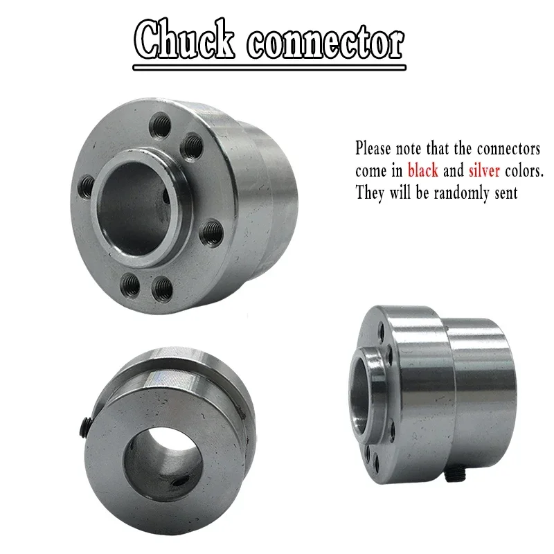 Sanou Chuck 3/4 Jaw Self-Centering K01-80B K01-100B/ K02-80B K02-100B M14*1 thread With Connecting rod for Mini DIY Wood Lathe