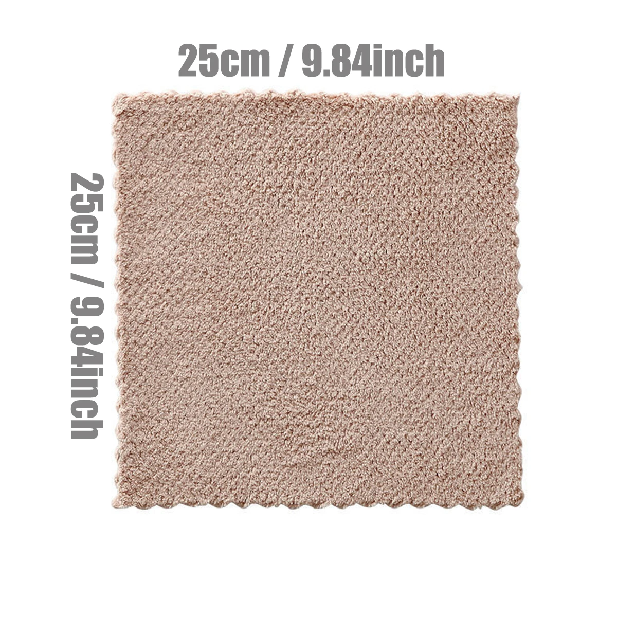 4-pack, coral velvet scouring cloth, thickened absorbent ultra-fine fiber dishwashing cloth, multi-purpose household cleaning cl