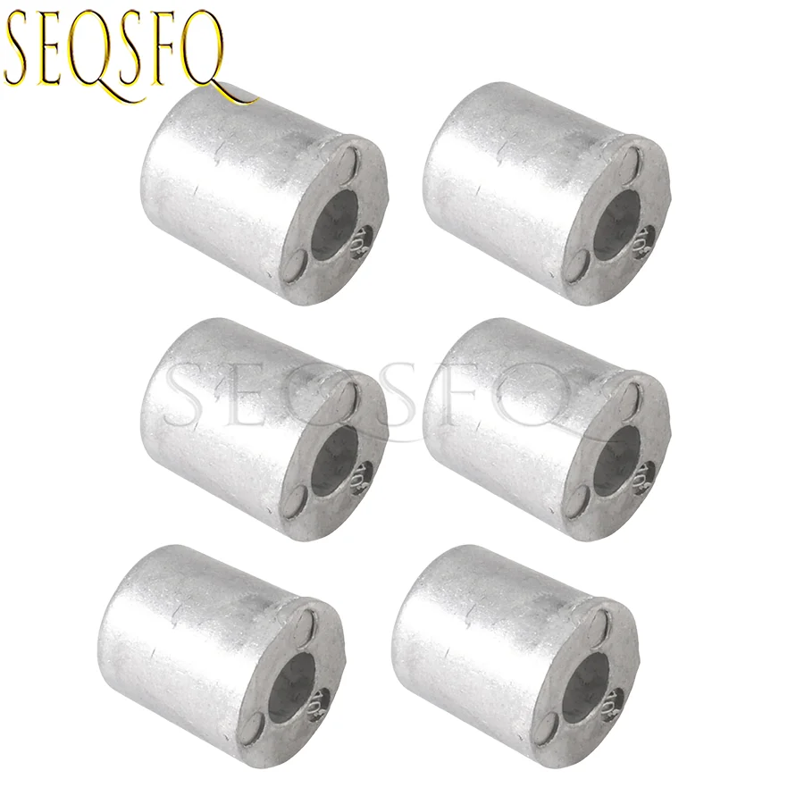 6 Piezas de Ánodo 6G8-11325-00 para Motores Fuera de Borda YAMAHA de 4 Tiempos, 2HP-125HP, Modelos F, FL, FT, 6G8-11325, 6G8-11325-00-00, Pieza de Repuesto para Motor de Barco