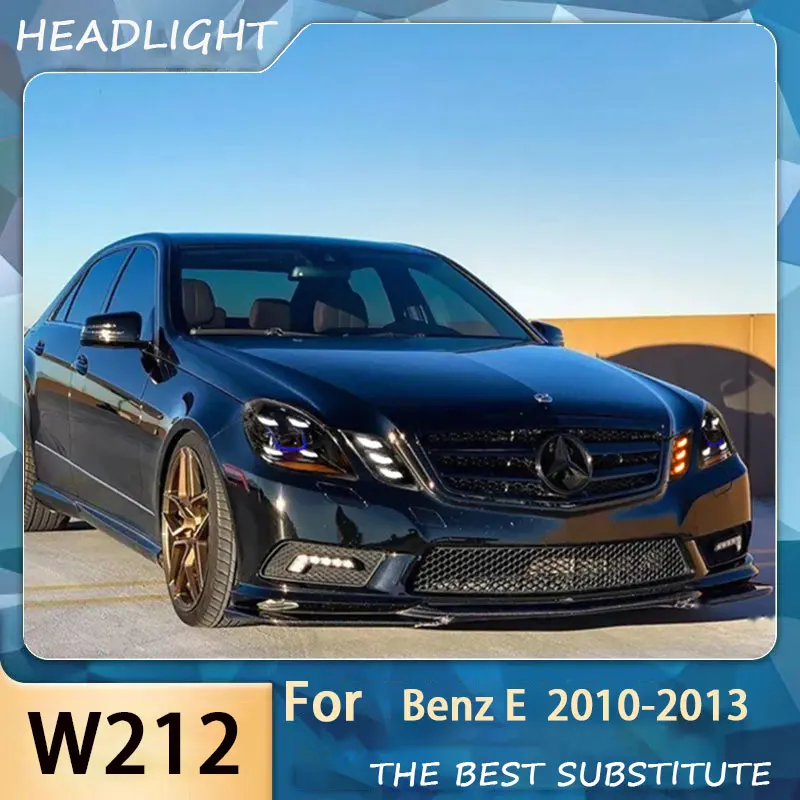 Car Styling for Mercedes W212 Headlight 2010-2013 Mercedes Benz E Class Head Lights DRL Turn Signal Low High Beam Projector Lens