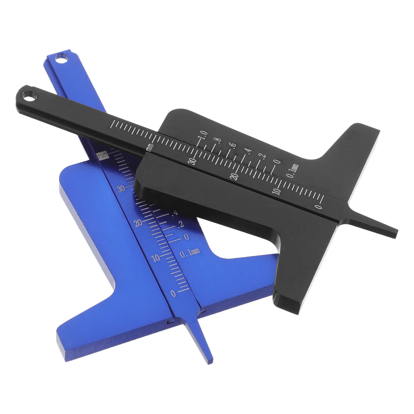 

2pcs Tire Tread Depth Gauge Car Truck Motorcycle Measuring Tool Portable Vernier Caliper Automotive Safety Inspection Tool For