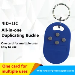 Étiquette de clé multifonction RFID 5 en 1 125k 13.56mhz carte NFC t5577 em ID IC uid réinscriptible clé de porte en métal FOB