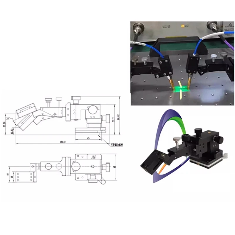 

Manual Precision Probe Holder NT03PS-A/NT03PS-B Z-axis Probe Station High Precision Fixture Professional IV Test Adjustment Seat