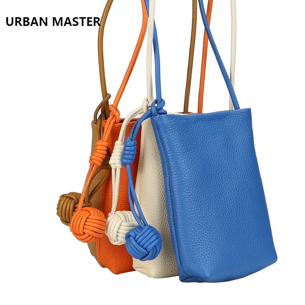 URBAN MASTER-Mini Sacos Crossbody, Bolsa De Telefone Móvel De Couro Genuíno, Designer De Luxo Bolsa De Ombro, Moda Monocromática, 1613