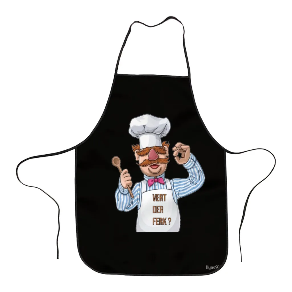 

Vert der ferk Swedish Chef Kitchen Aprons for Women Household Cleaning Apron Chefs Cooking Baking Apron for Child