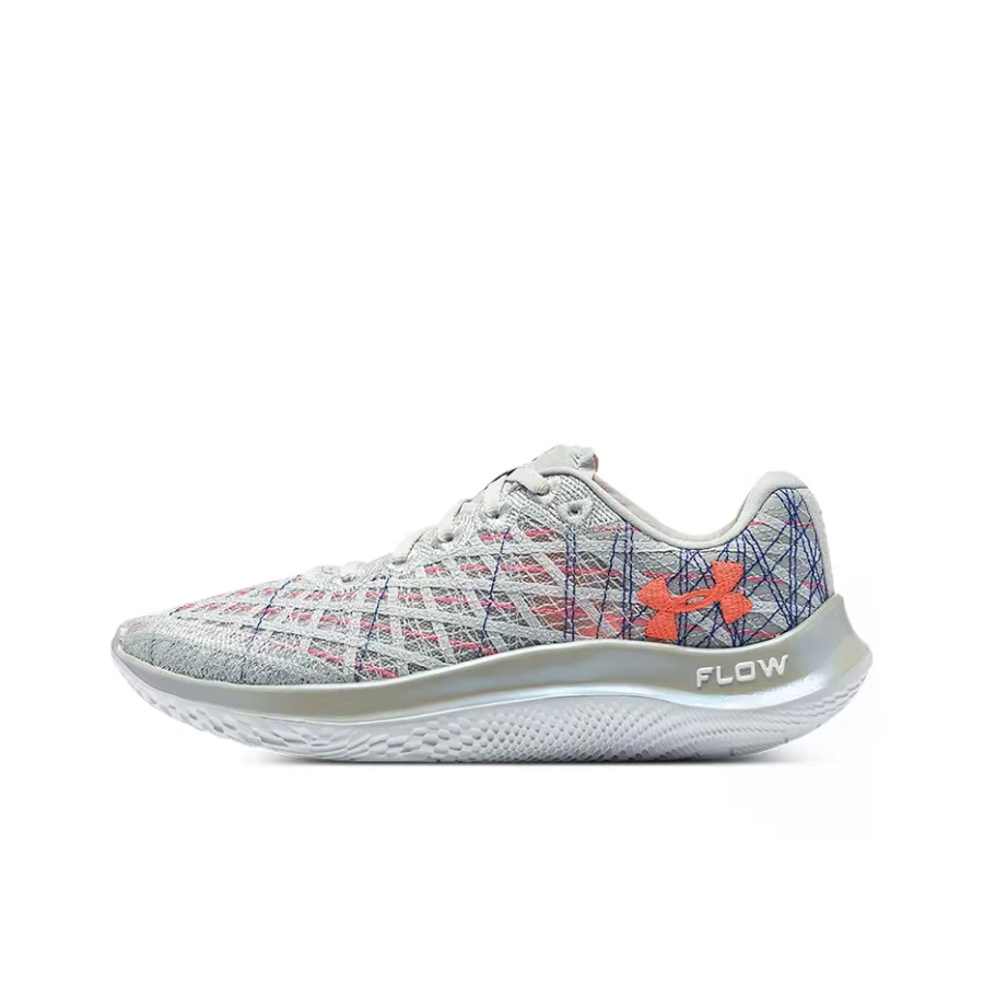 Under Armour Flow Velociti Wind Halo Gray Round-Lace Durable Breathable Low-Top Lace-Up Running Women Shoe 3025223-101