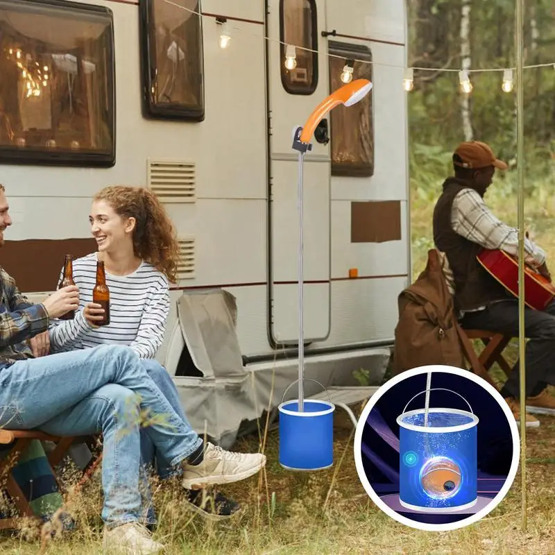 

Душ для кемпинга, уличный электрический душ, перезаряжаемая водонепроницаемая насадка-насос для кемпинга, пешего туризма, путешествий, дома на колесах