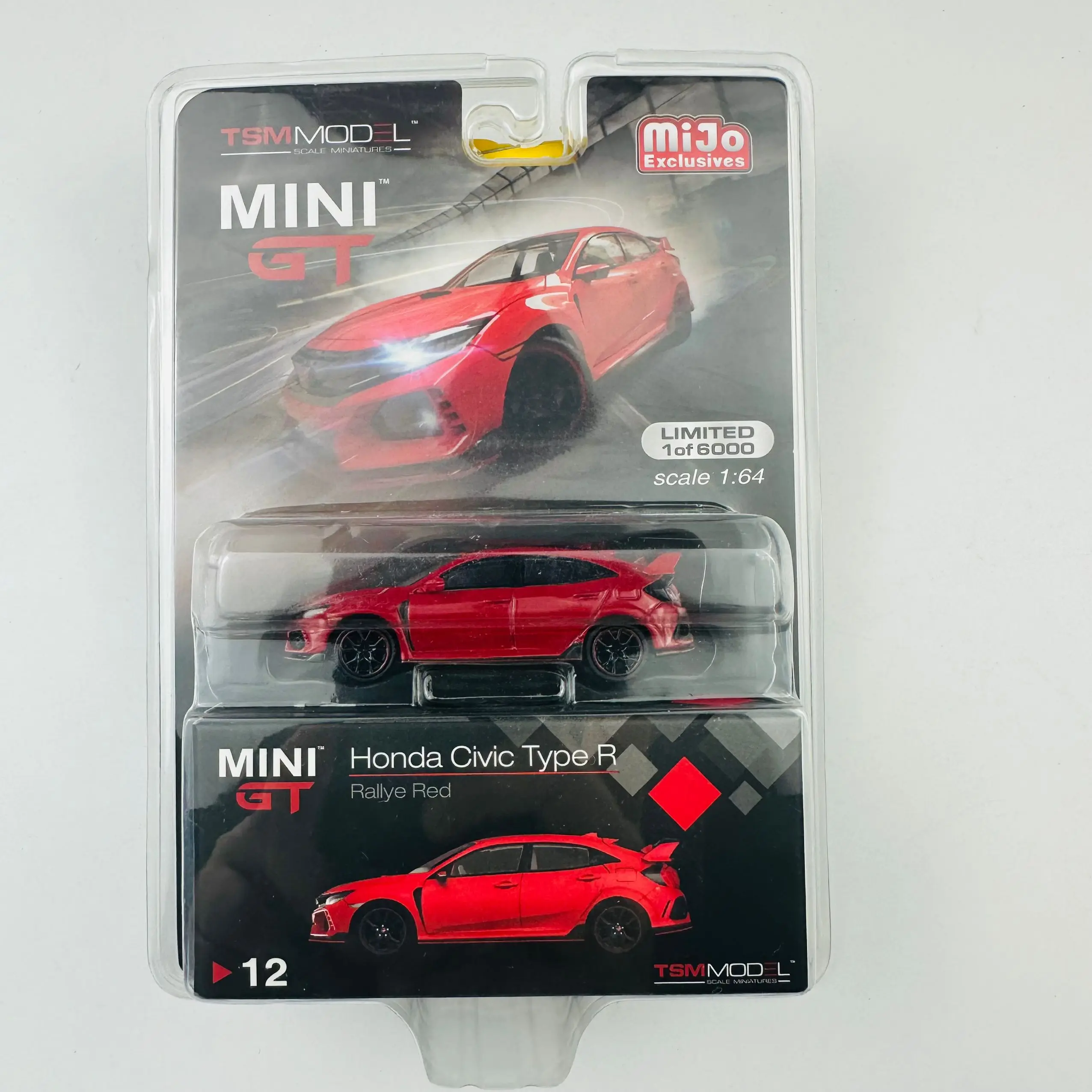 

TSM Mini Gt 1/64 Minigt 12 Civic type R (FK8) Red MJ Die-cast Alloy Car Model Collection