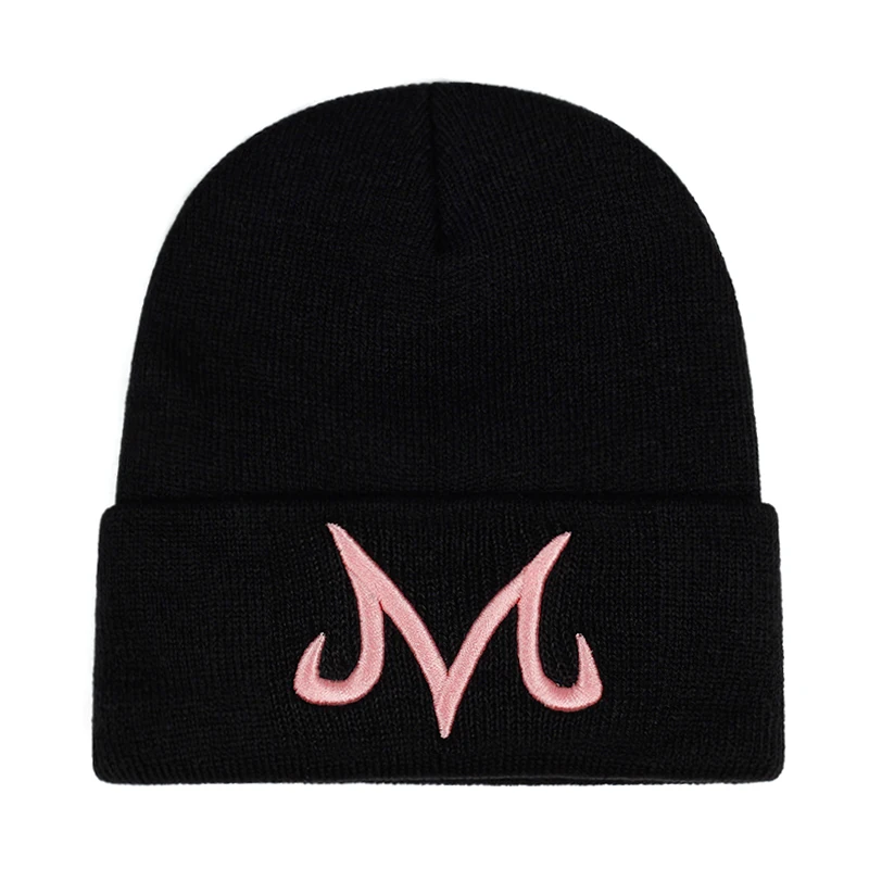 Unisex M Buchstaben-Stickerei Mützen Herbst und Winter Warme Beanie-Mützen für Damen und Herren – Detail 3