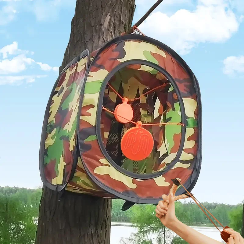 مجموعة واحدة من مسابقة عين الثور المقلاع للتصوير على عين الثور المطاطية لممارسة الرماية في الأماكن المغلقة والخارجية