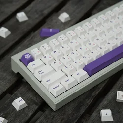 Purple Rose Keycap 146 Keys Cherry Profile PBT DYE Sublimation Mechanical Keyboard Keycaps For Mx Switches
