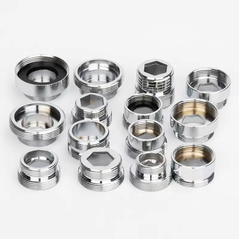 金属製の蛇口コネクタ,ガス,外側,スレッドなし,キッチン用の節水アダプター,16mm, 18mm, 20mm, 22mm, 24mm, 28mm