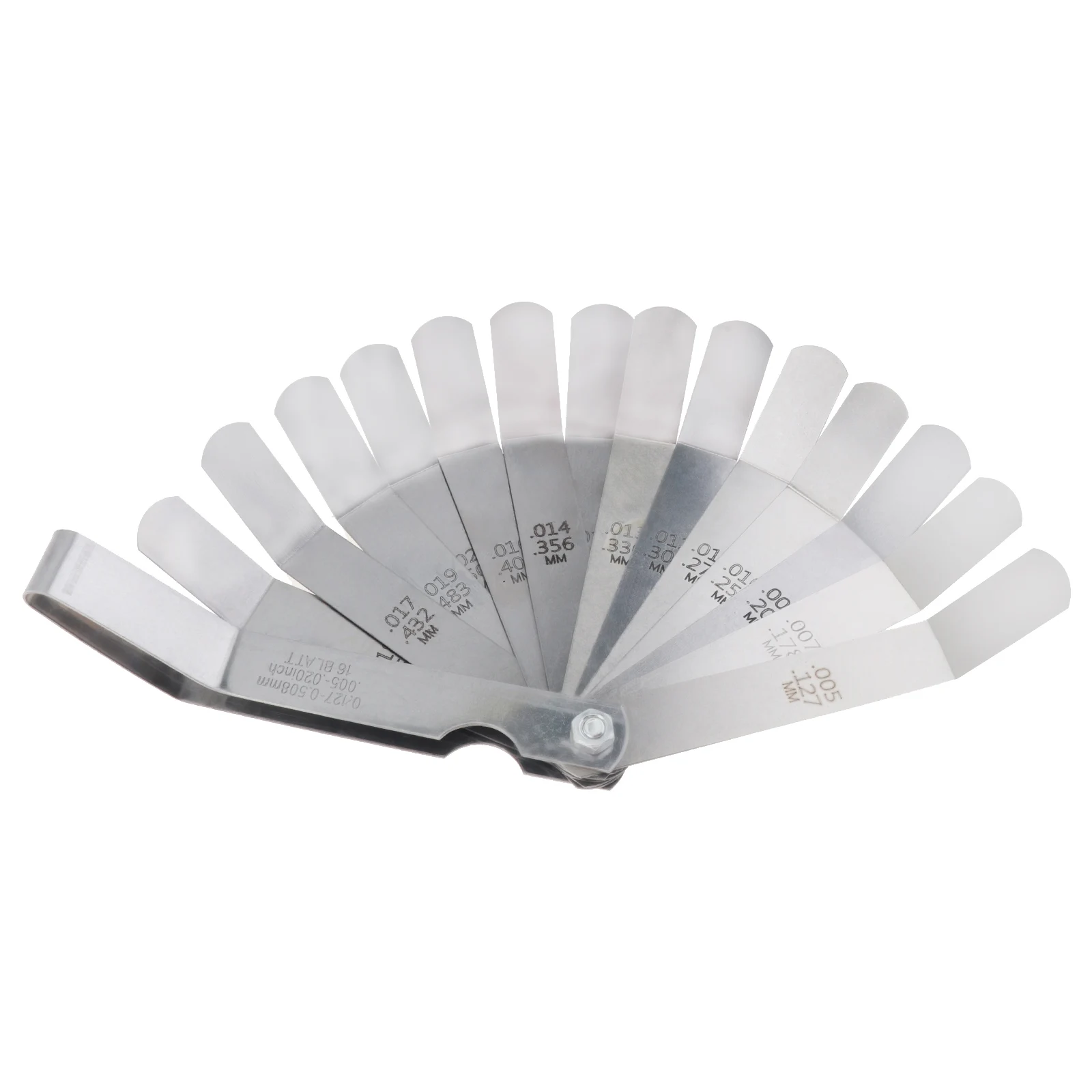 Gap Gage Feeler Gauge Metric 0.127-0.508mm stal nierdzewna wysoka precyzja monolityczny zawór wtyczka grubościomierz narzędzie pomiarowe