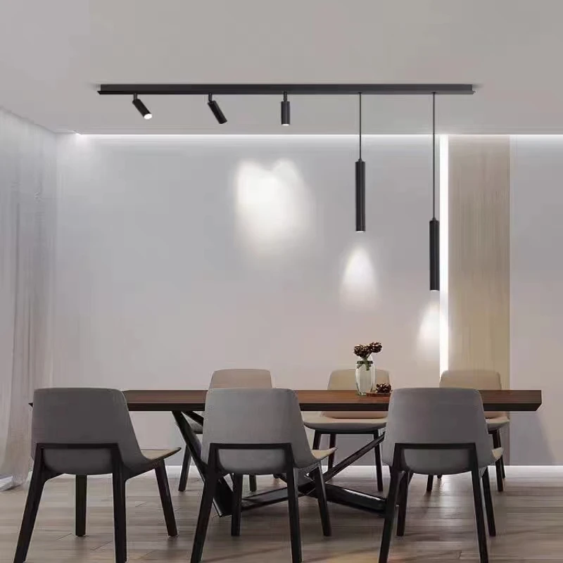 Lustres LED nórdicos para decoração de casa, lâmpadas suspensas, holofotes, luzes pendentes, iluminação interna, sala de jantar