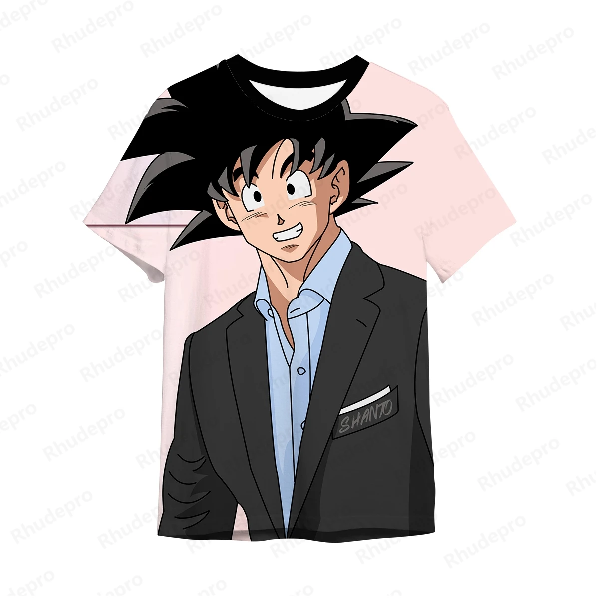 Camiseta Goku masculina, Dragonball Z, roupa de anime, estilo Harajuku, Super Saiya, blusa infantil, Hip Hop Trend, Y2k, 100-5XL, moda