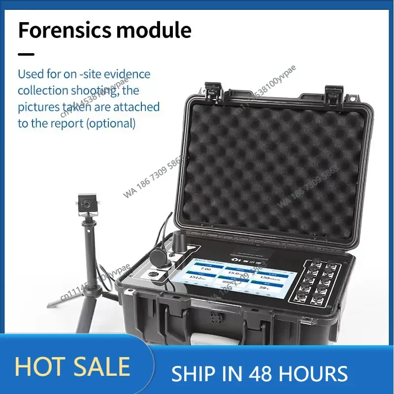 Portable multi-parameter water quality , outdoor rapid detection of PH DO MLSS 20 + parameters, electrode method IP68