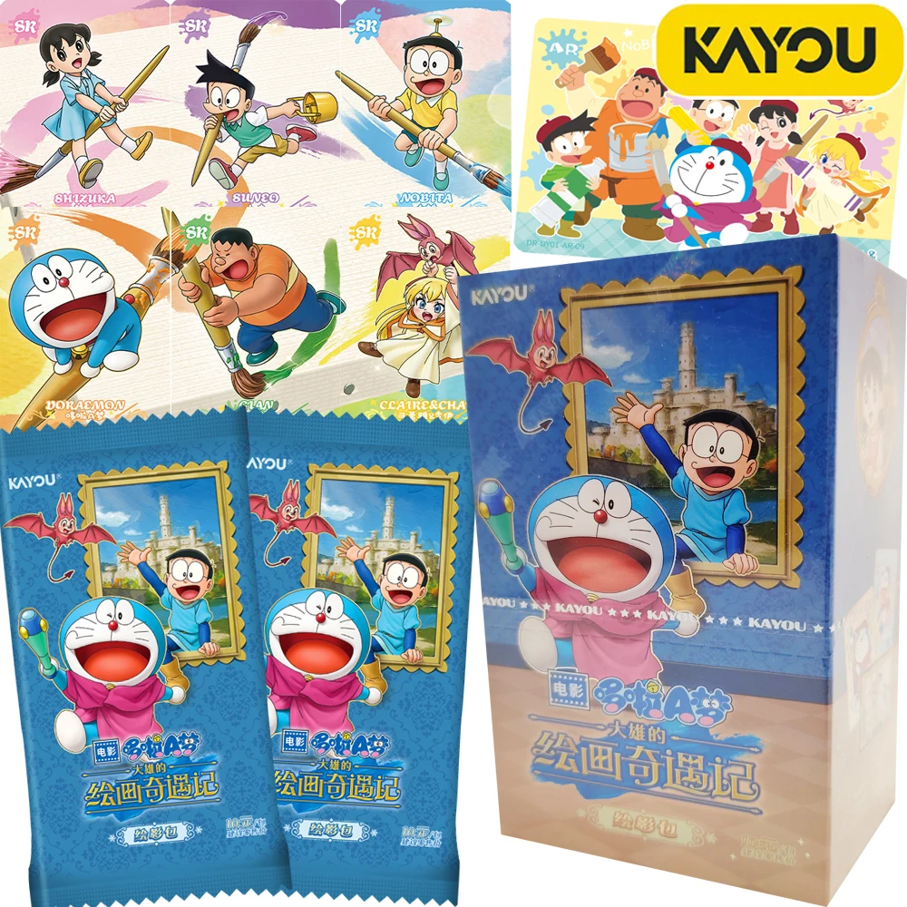 

Kayou Genuine Doreamon Collection Cards for Children Animated Protagonist Movie Painting Fun Creative Jigsaw Cards Birthday Gift