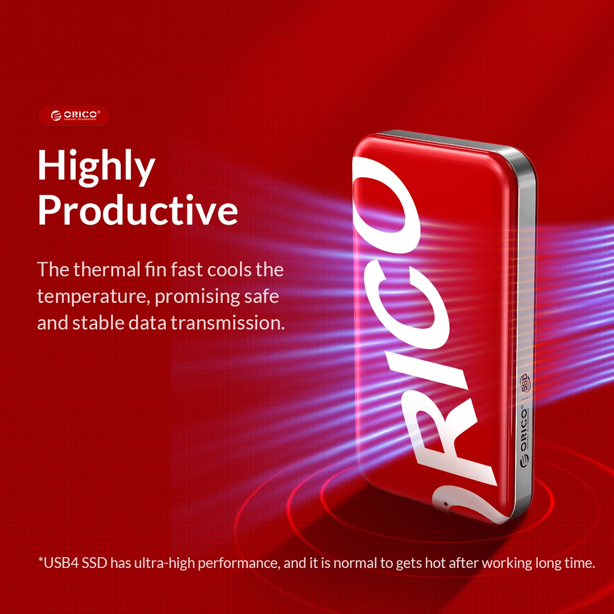 Unidad de estado sólido externa ORICO 1TB USB 3,2 Gen2 tipo C GEN2 SSD portátil 940MB/S PSSD para ordenador portátil trabajo de negocios al aire libre