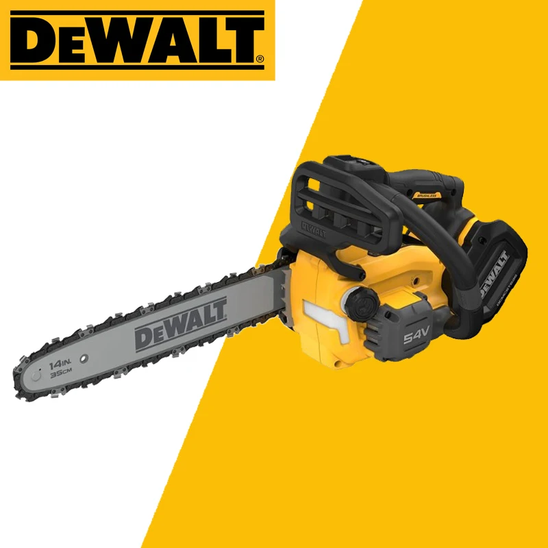 DEWALT DCMCST635 54V XR FLEXVOLT Efficient Brushless 35cm Top Handle Chainsa Fast Smoothing Slicing Gardens Power Tools