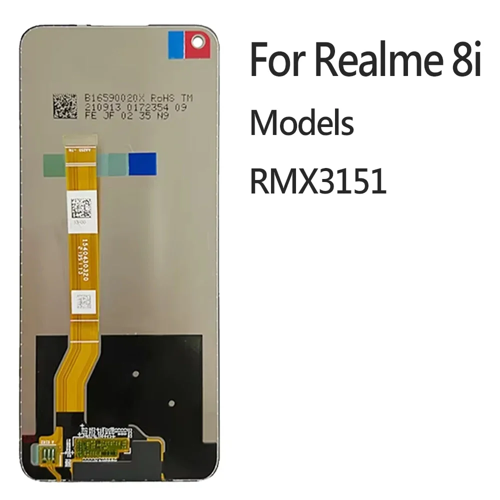 IPS For Realme 8i 9i Narzo 50 RMX3151 RMX3491 LCD Display Touch Screen Panel Digitizer Assembly Replacement For Oppo A96 4G LCD