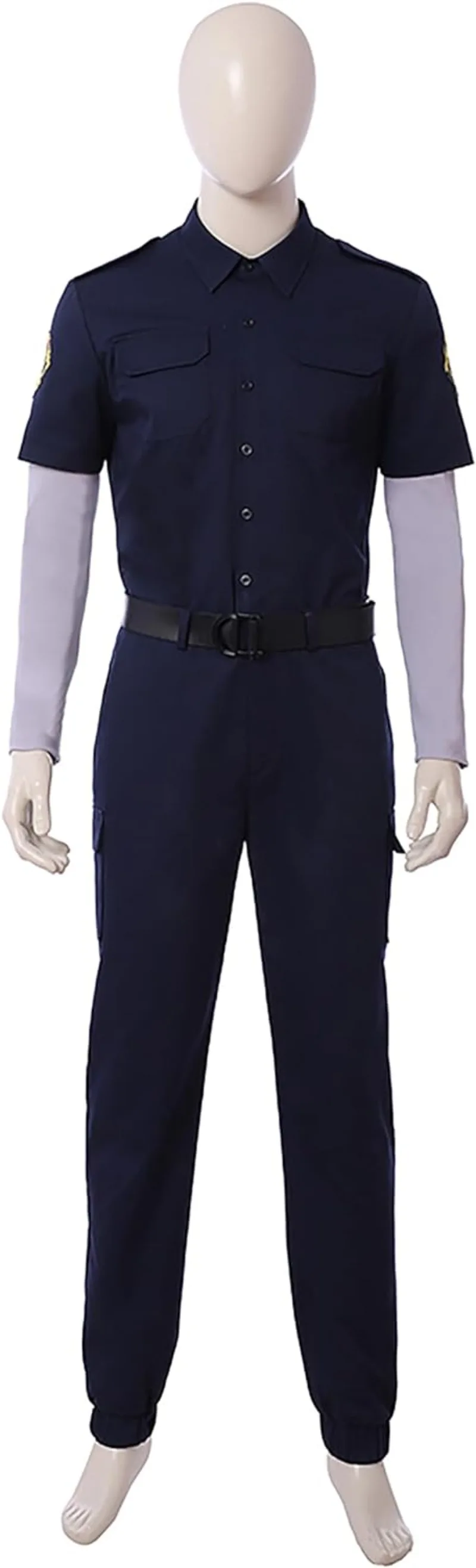 Leon Fãs Cosplay Terno, RE2 Remake Leon Traje, Roupas Halloween