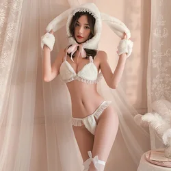 Sexy Bunnygirl Uniform Cosplay Costume Women Cute Anime Bikini Erotic Lingerie Set Temptation Sex Bunny Girl Roleplay Outfits