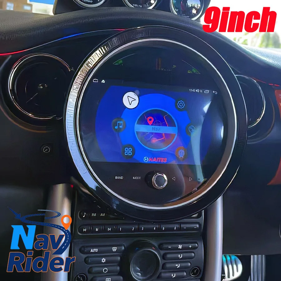 9-дюймовый мультимедийный проигрыватель для BMW Mini Cooper R50 R52 R53 2004-2007, стереосистема Android, GPS, автомагнитола, CarPlay, аудио, Bluetooth